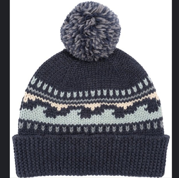 Faherty Other - 485. Faherty Chunky Knit Sun and Wave Beanie | Color: Slate Blue